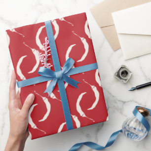 Muster für Red Chili Paprikaschoten Geschenkpapier