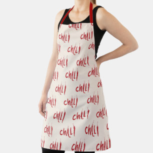 Muster für Red Chili Paprikaschoten Schürze
