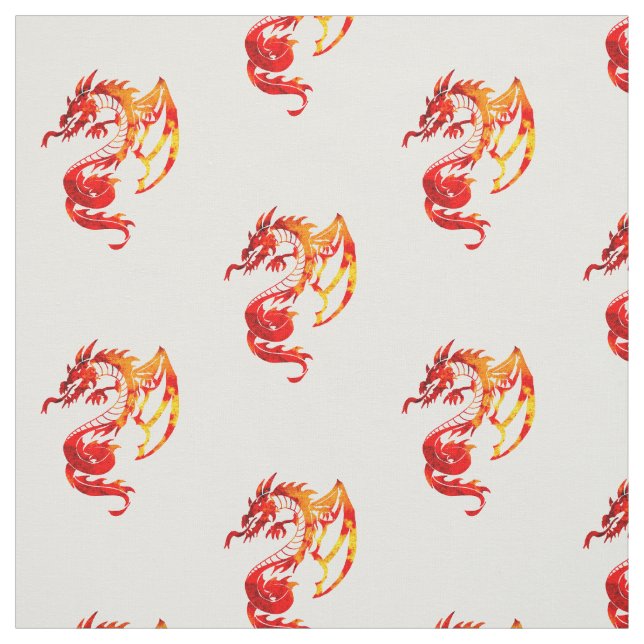 Muster für Red Fire Dragons Stoff (Muster)