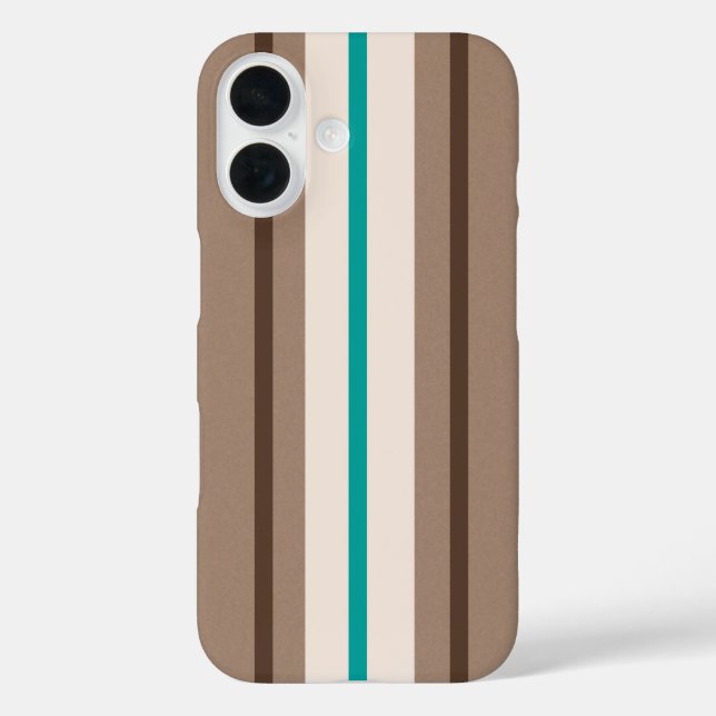 Muster für Retro-Surfstreifen iPhone 16 Hülle (Rückseite)