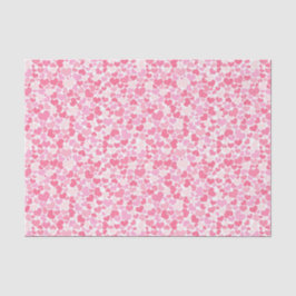 Muster für rosa Herzen - 10lb Gewebepapier, weiß Seidenpapier