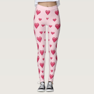 Muster für rosa Herzen Leggings