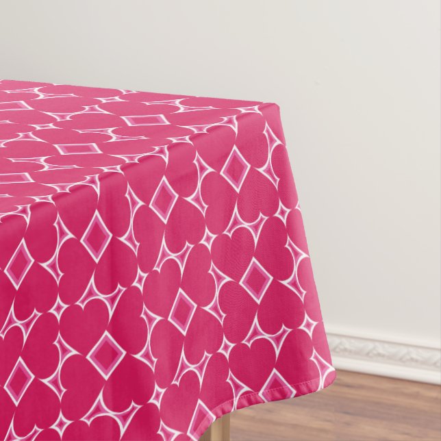 Muster für rosa Herzen Tischdecke (Beispiel)