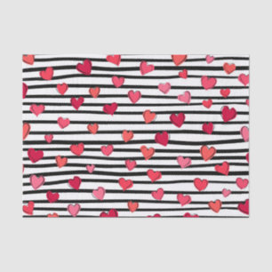 Muster für rosa und schwarze Farben Seidenpapier