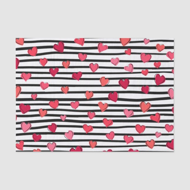 Muster für rosa und schwarze Farben Seidenpapier (Vorderseite)