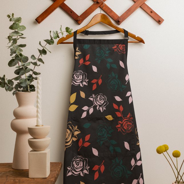 Muster für Rose und Blätter Schürze (roses apron)