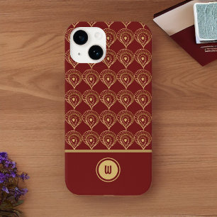 Muster für Rost und Gold Boho Monogram Case-Mate iPhone 14 Hülle