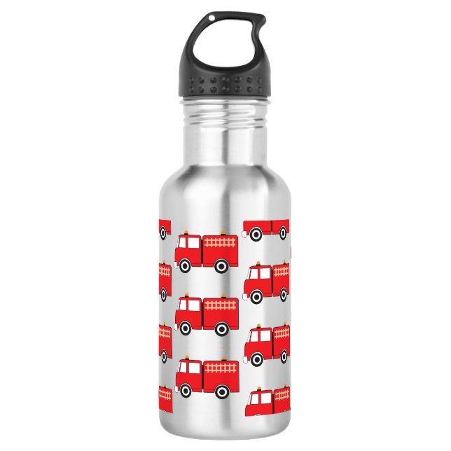 Muster für rote LKW Edelstahlflasche (Vorderseite)