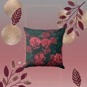 Muster für Rote Rosen Muster Background Throw Kiss Kissen