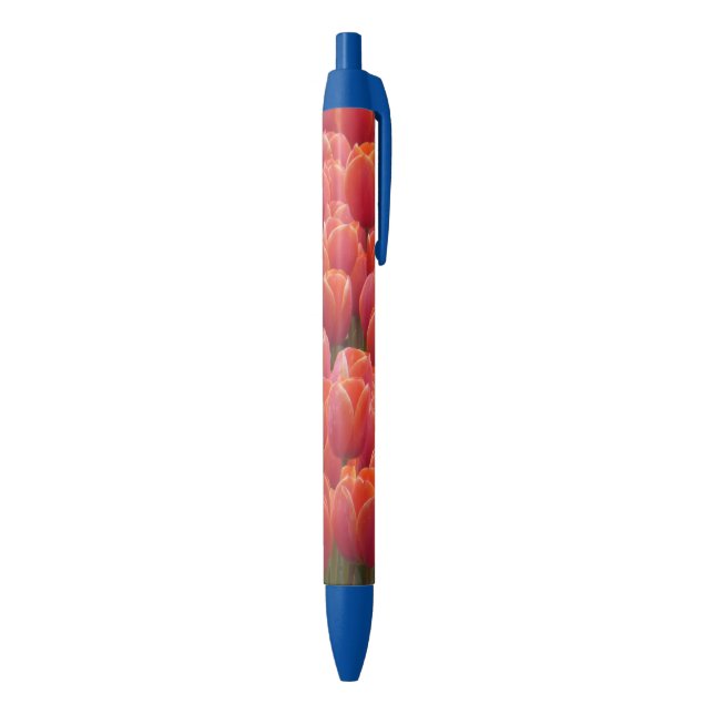 Muster für rote Tulips, benutzerdefinierter Trimms Kugelschreiber (Unterseite (Vertikal))