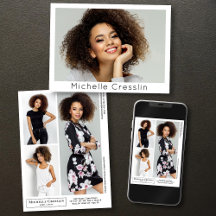 Muster für Schauspieler 4 Foto Zwei-Seiten-Zed-Kar