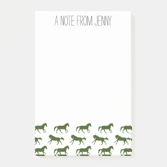 Muster für Schiffe und Jagdpferde Post-it Klebezettel (Vorderseite)