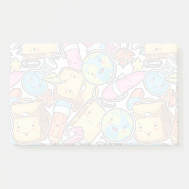 Muster für Schullieferungen Post-it Klebezettel (Vorderseite)