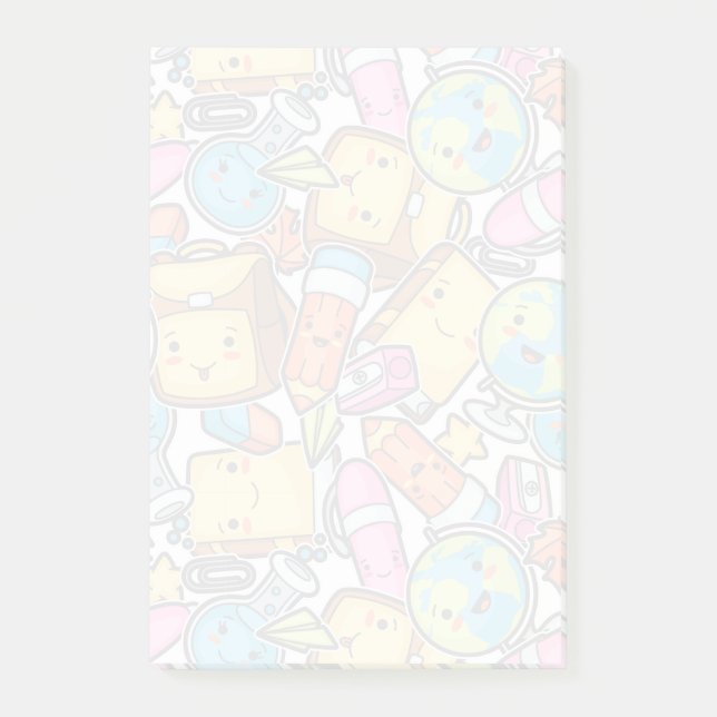 Muster für Schullieferungen Post-it Klebezettel (Vorderseite)