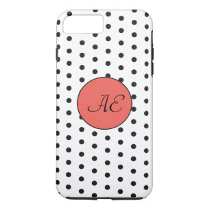 Muster für Schwarz-Weiß-Polka-Punkte Case-Mate iPhone Hülle