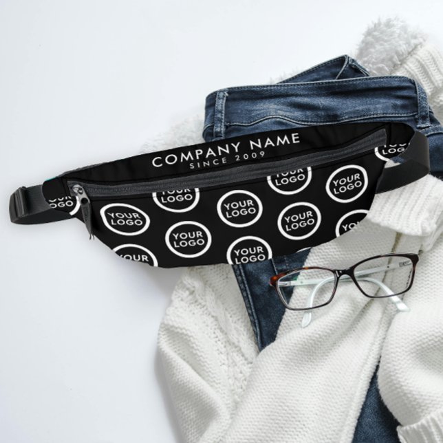 Muster für Schwarz-weiße Werbemarken Bauchtasche (Von Creator hochgeladen)