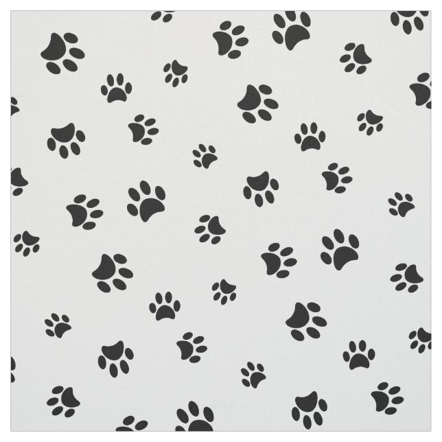 Muster für schwarze Paws Stoff (Muster)