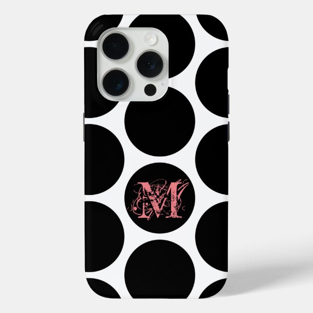 Muster für schwarze Punkte - Benutzerdefiniertes e Case-Mate iPhone Hülle (Rückseite)