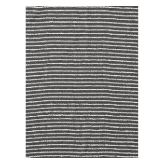 Muster für schwarze und weiße Streifen Tischdecke (Vorderseite)