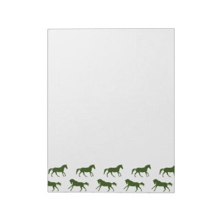 Muster für Seestreitkräfte und Jäger-Galloping-Pfe Notizblock