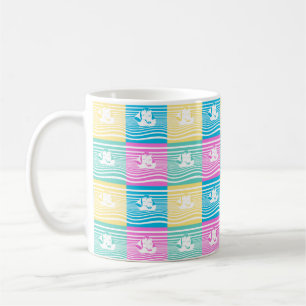 Muster für Segelschiffe Kaffeetasse