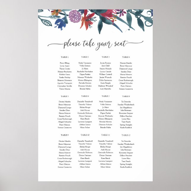 Muster für Sitzplakette Poster (Vorne)