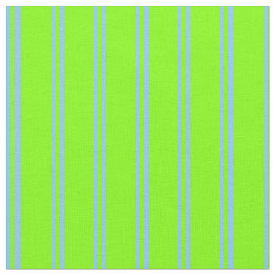 Muster für Sky Blue und Chartreuse Stripes Stoff