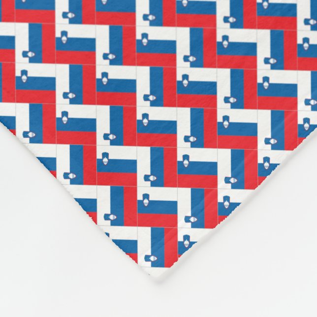 Muster für Slowenisches Flaggenmuster Fleecedecke (Ecke)