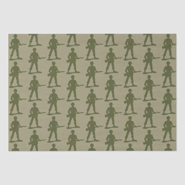 Muster für Soldaten der grünen Armee Seidenpapier (Vorderseite)