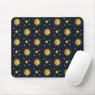 Muster für Sonne und Sterne Mousepad