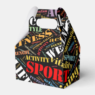 Muster für Sport Geschenkschachtel