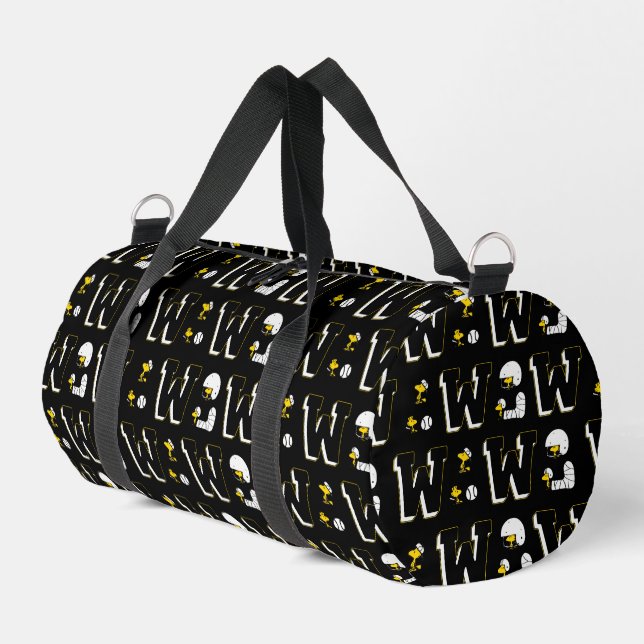 Muster für Sportbriefe für Holzstock Duffle Bag (Linke Seite)