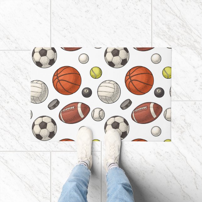 Muster für Sportgeräte Fußmatte (Indoor)