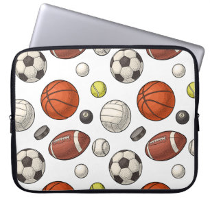 Muster für Sportgeräte Laptopschutzhülle