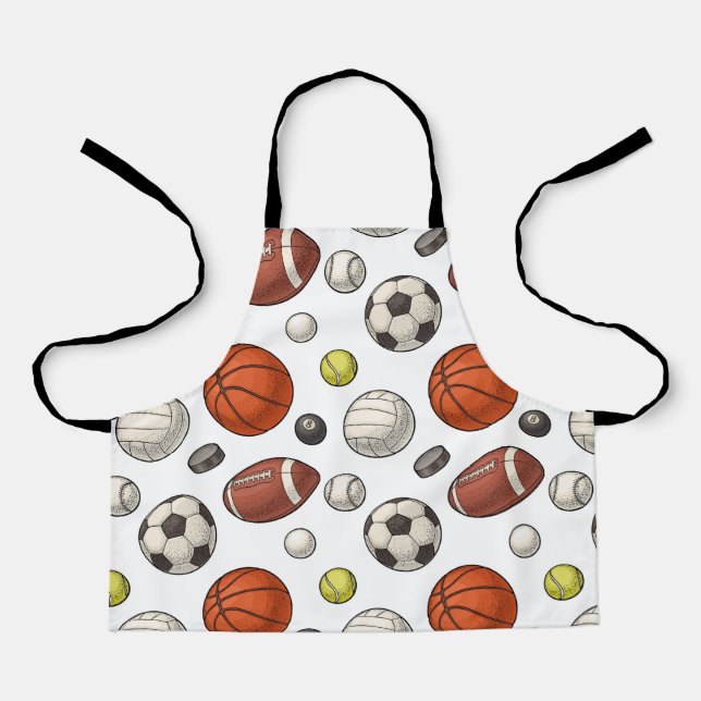 Muster für Sportgeräte Schürze (Vorderseite)