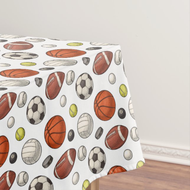 Muster für Sportgeräte Tischdecke (Beispiel)
