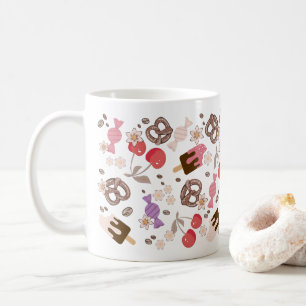 Muster für süße und salzige Leckereien Kaffeetasse