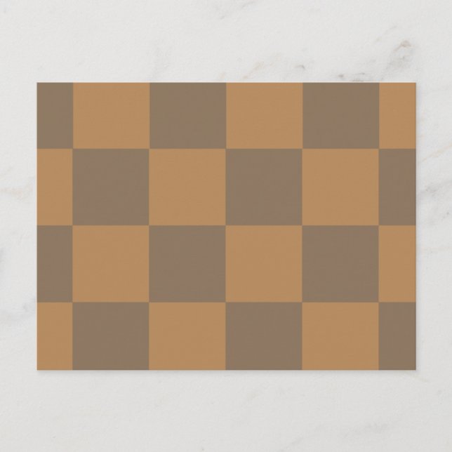 Muster für Tan und Grau-Tile Postkarte (Vorderseite)