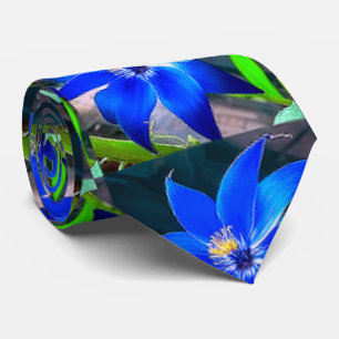 Muster für tiefe blaue Blume Krawatte
