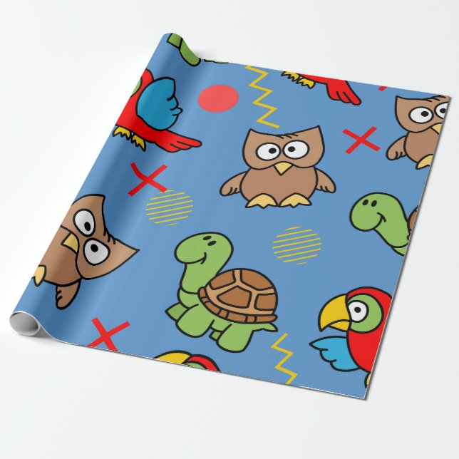 Muster für Tiermuster Geschenkpapier (Ungerollt)