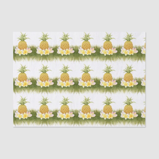 Muster für tropische Ananas Seidenpapier (Vorderseite)