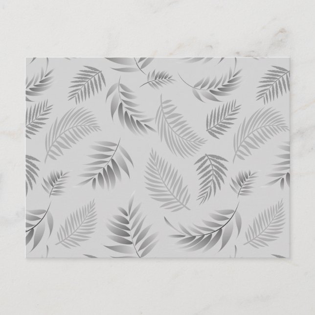 Muster für tropische Blätter 5 Postkarte (Vorderseite)