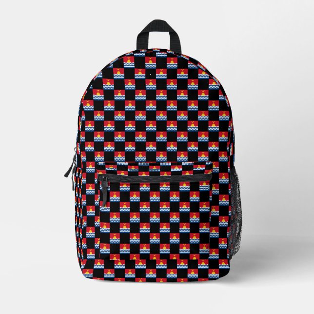 Muster für überprüfte Kiribati-Flag Bedruckter Rucksack (Vorderseite)