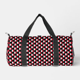 Muster für überprüfte maltesische Flagge Duffle Bag