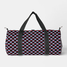 Muster für überprüfte slowenische Flagge Duffle Bag
