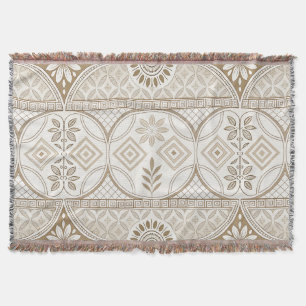 Muster für verzierte geometrische Blumenmuster Decke