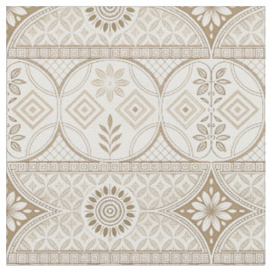Muster für verzierte geometrische Blumenmuster Stoff