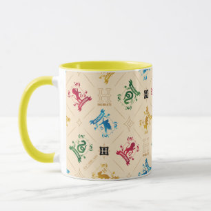 Muster für verzierte HOGWARTS™-Wappen Tasse