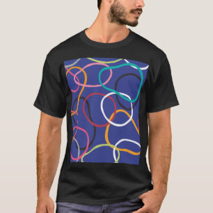 Muster für Vintage Abstrakte Kreise T-Shirt