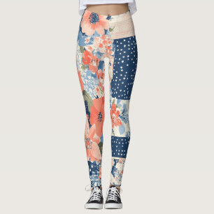 Muster für Vintage Blumenmuster (11) Leggings